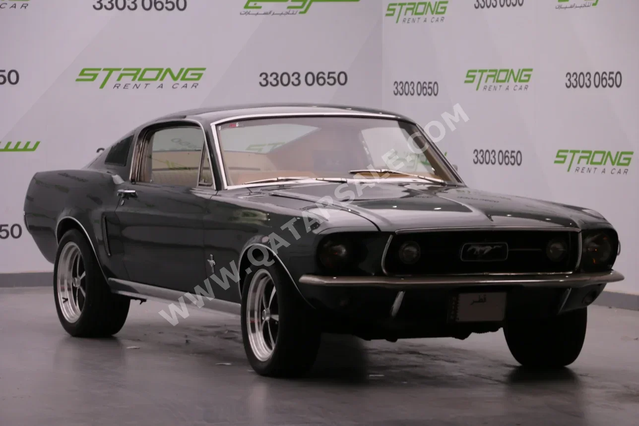 فورد موستانغ فاست باك 1968 عادي 5,000 كم 8 سلندر دفع خلفي كوبيه \ سبورت أخضر