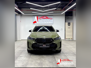 BMW  X-Series  X6 M60i  2024  Automatic  37,500 Km  8 Cylinder  Four Wheel Drive (4WD)  SUV  Green  With Warranty