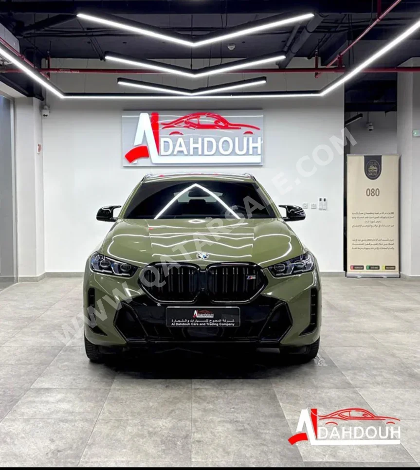 BMW  X-Series  X6 M60i  2024  Automatic  37,500 Km  8 Cylinder  Four Wheel Drive (4WD)  SUV  Green  With Warranty