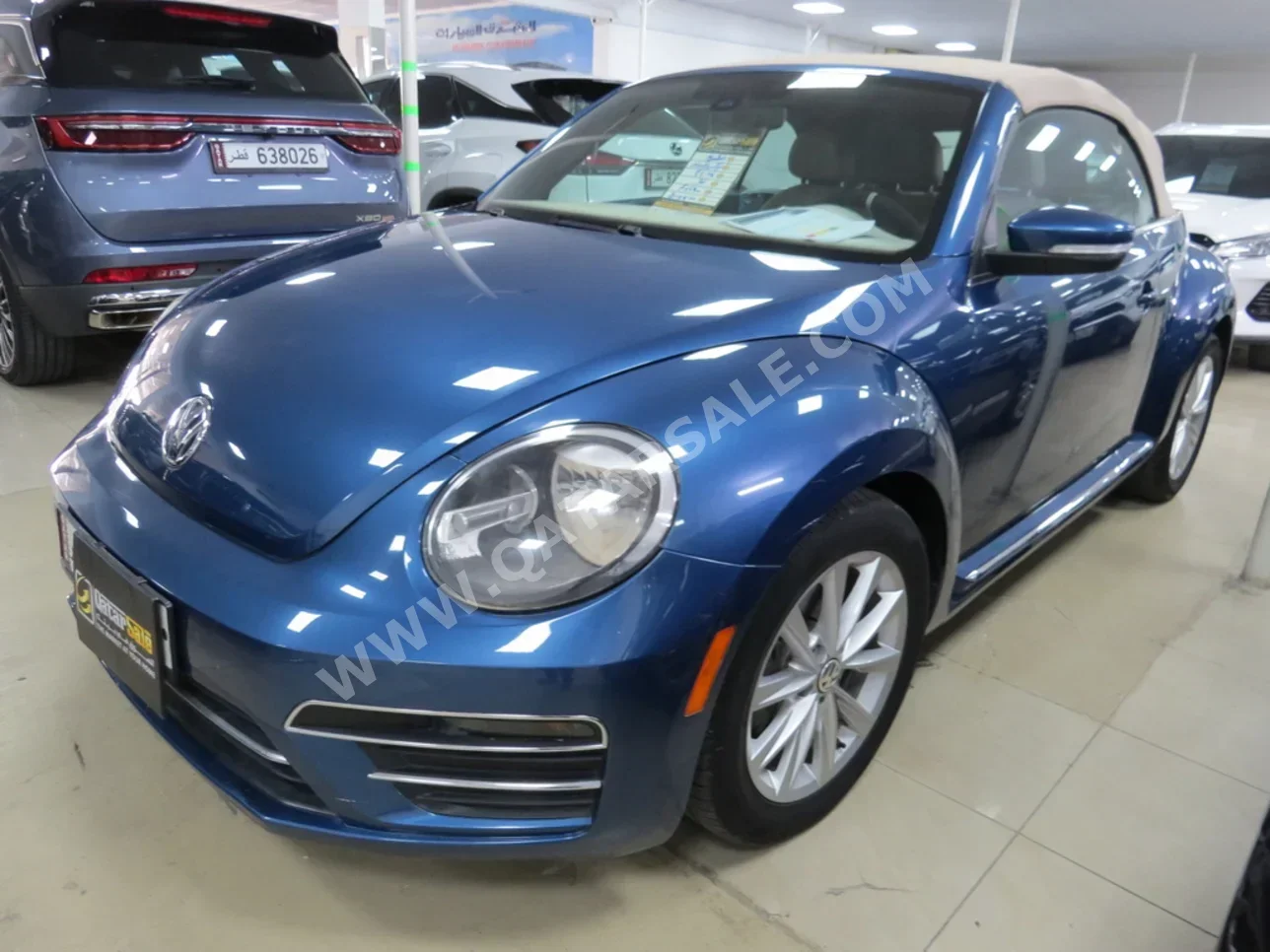 Volkswagen Beetle 2019 Automatic 51,000 Km 4 Cylinder Rear Wheel Drive (RWD) Convertible Blue