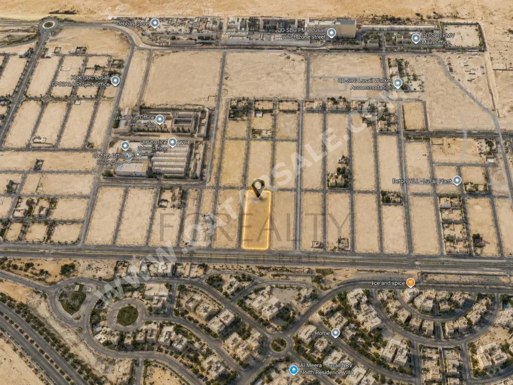 Lands For Sale  in Lusail  -Area Size 400 Square Meter