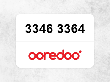 Ooredoo Mobile Phone 3346 3364