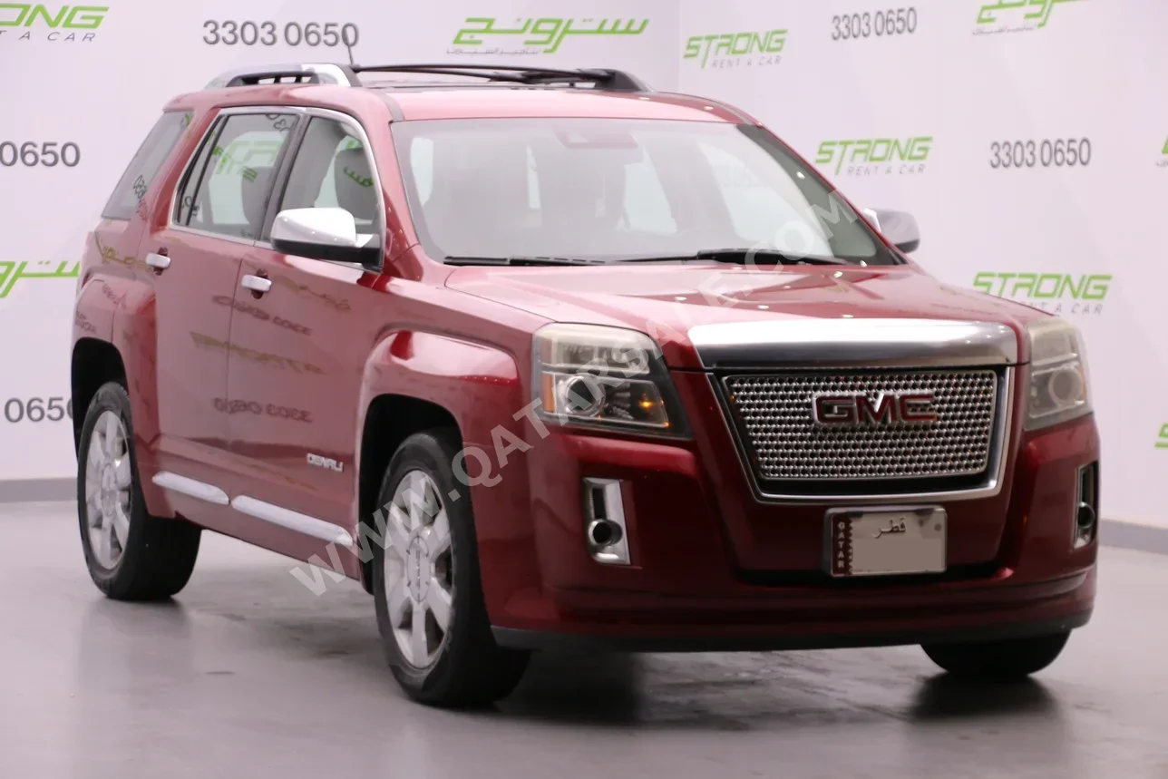 GMC Terrain Denali 2014 Automatic 185,000 Km 6 Cylinder Rear Wheel Drive (RWD) SUV Red