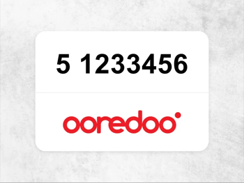 Ooredoo Mobile Phone 5 1233456
