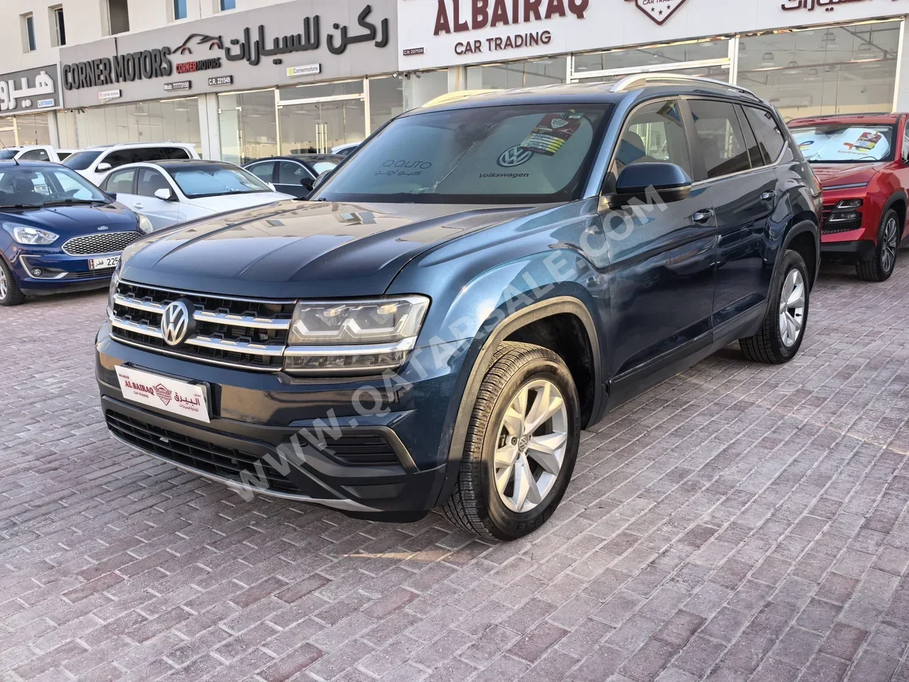 فوكس واغن تيراماونت 2019 اوتوماتيك 147,000 كم 6 سلندر دفع رباعي اس يو في أزرق غامق
