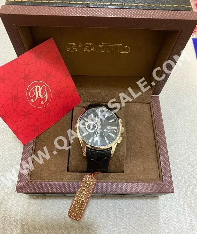 ساعات - ساعات ميكانيكية  - أسود  - ساعات رجالي