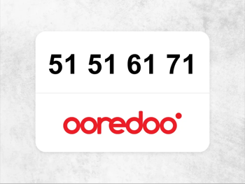 Ooredoo Mobile Phone  51 51 61 71