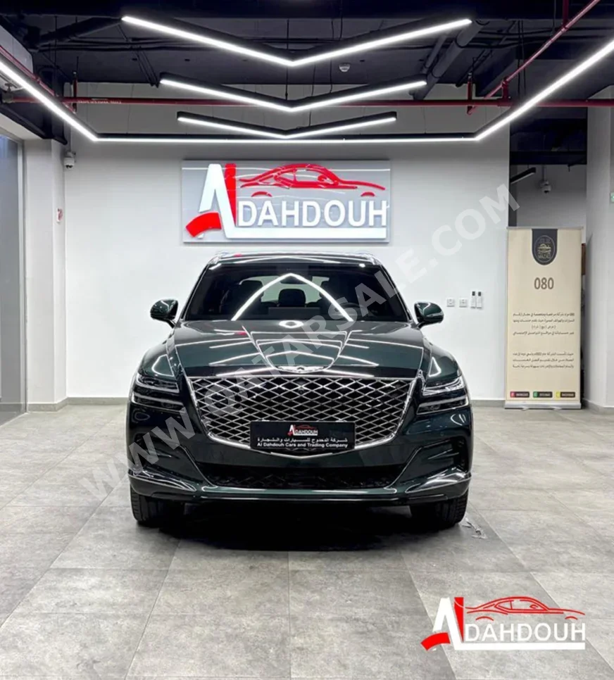 Genesis GV 80 2021 Automatic 79,000 Km 6 Cylinder Rear Wheel Drive (RWD) SUV Green With Warranty