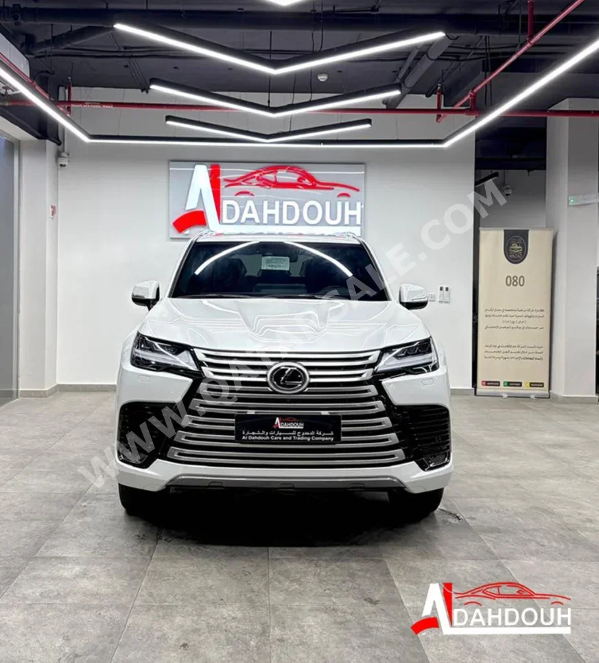Lexus LX 600 Luxury 2024 Automatic 30,000 Km 6 Cylinder Four Wheel Drive (4WD) SUV White With Warranty