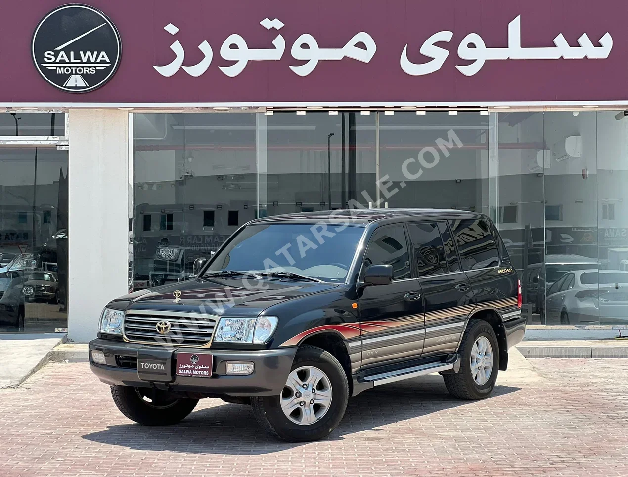 تويوتا لاند كروزر جي اكس ار 2003 اوتوماتيك 367,000 كم 6 سلندر دفع رباعي اس يو في أسود