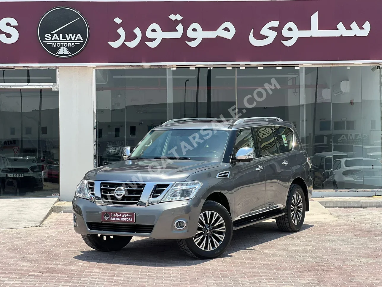نيسان باترول بلاتنيوم 2019 اوتوماتيك 189,000 كم 6 سلندر دفع رباعي اس يو في رمادي