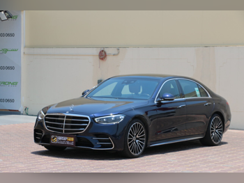 Mercedes-Benz S-Class 450 2024 Automatic 4,000 Km 6 Cylinder Rear Wheel Drive (RWD) Sedan Dark Blue With Warranty