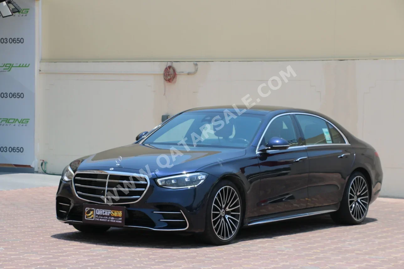 Mercedes-Benz S-Class 450 2024 Automatic 4,000 Km 6 Cylinder Rear Wheel Drive (RWD) Sedan Dark Blue With Warranty