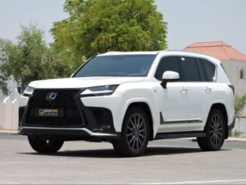 Lexus  LX  600 F Sport  2023  Automatic  60,000 Km  6 Cylinder  Four Wheel Drive (4WD)  SUV  White  With Warranty