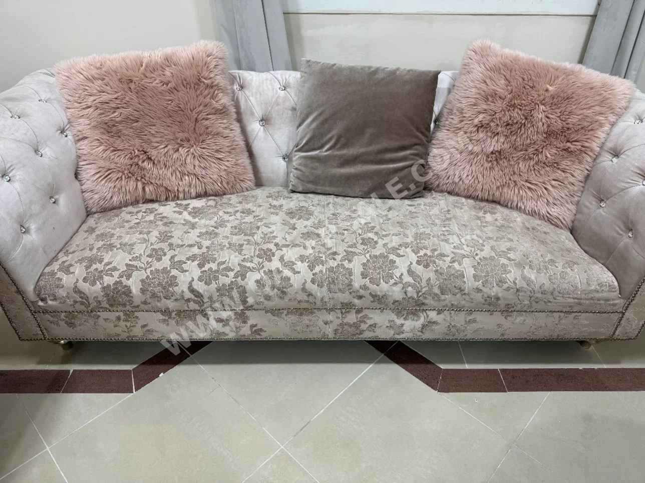 Sofas, Couches & Chairs Sofa Set  - Fabric  - Beige