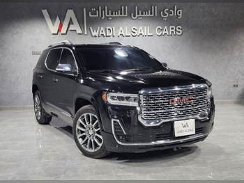 جي ام سي  اكاديا  دينالي  2023  اوتوماتيك  40,000 كم  6 سلندر  دفع رباعي  اس يو في  أسود  تحت الضمان