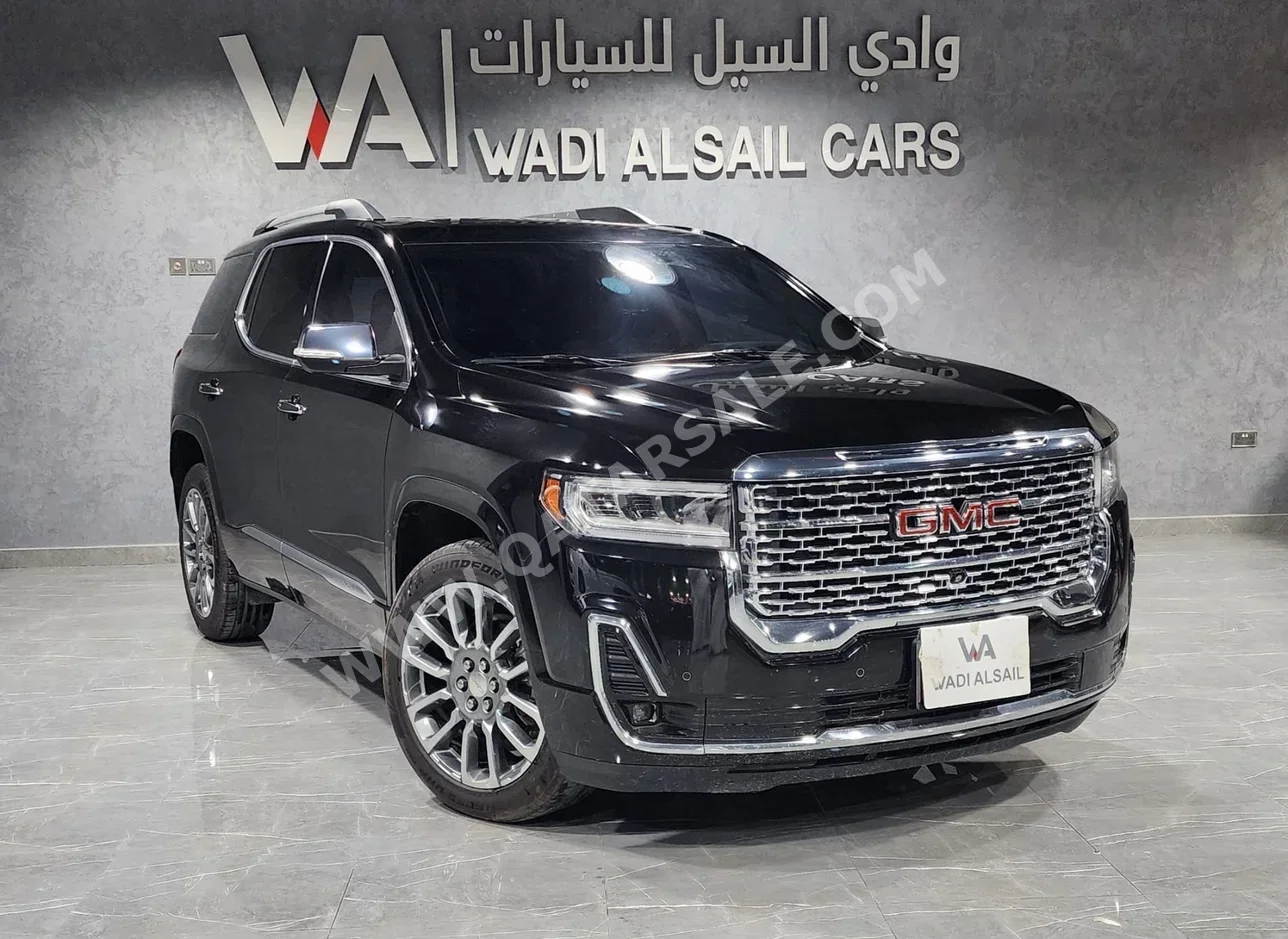 جي ام سي  اكاديا  دينالي  2023  اوتوماتيك  40,000 كم  6 سلندر  دفع رباعي  اس يو في  أسود  تحت الضمان