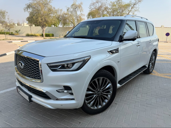 Infiniti  QX  80  2018  Automatic  52,000 Km  8 Cylinder  Four Wheel Drive (4WD)  SUV  White