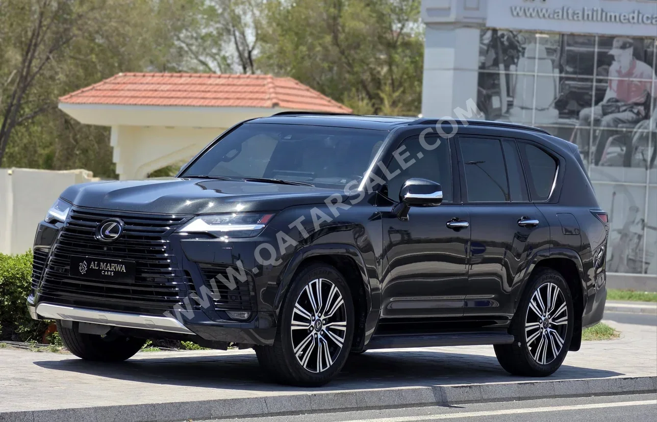 Lexus  LX  600 Luxury  2024  Automatic  58,000 Km  6 Cylinder  Four Wheel Drive (4WD)  SUV  Black  With Warranty