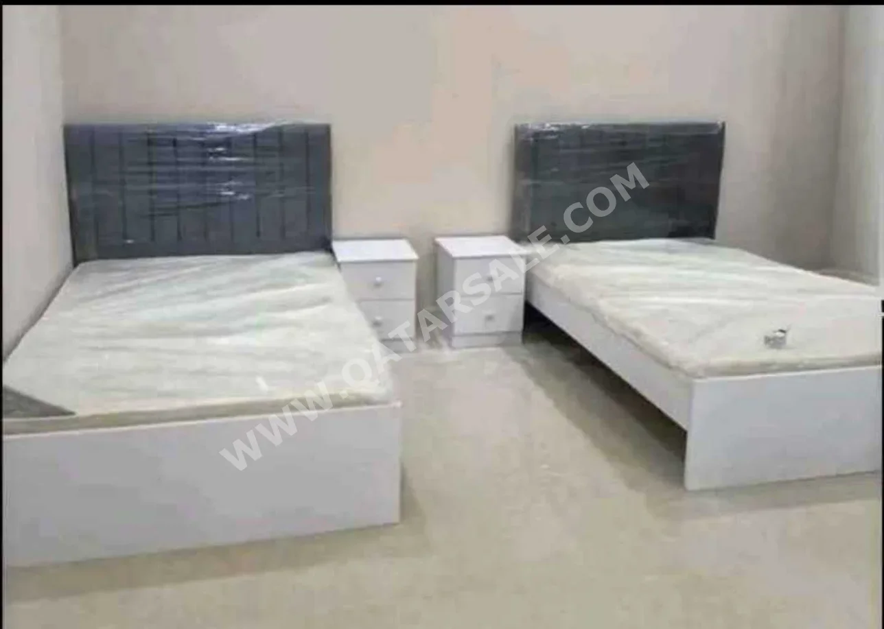 Beds - Lifestyle  - Single  - Green  - Mattress Included  - With Bedside Table