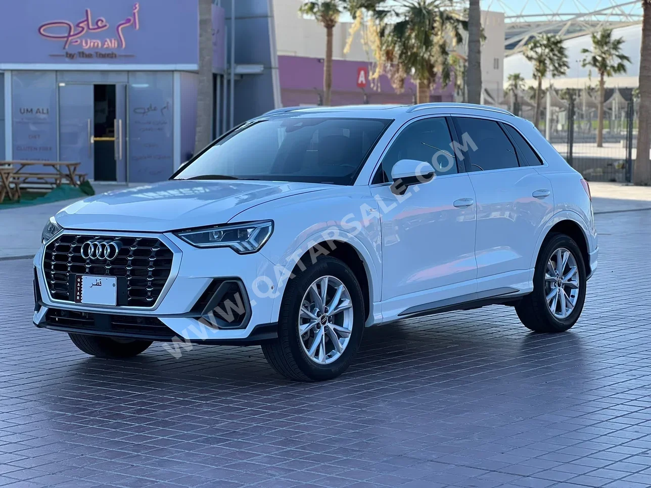 اودي  كيو 3  Quattro TFSI  2023  اوتوماتيك  60,000 كم  4 سلندر  دفع رباعي  اس يو في  أبيض