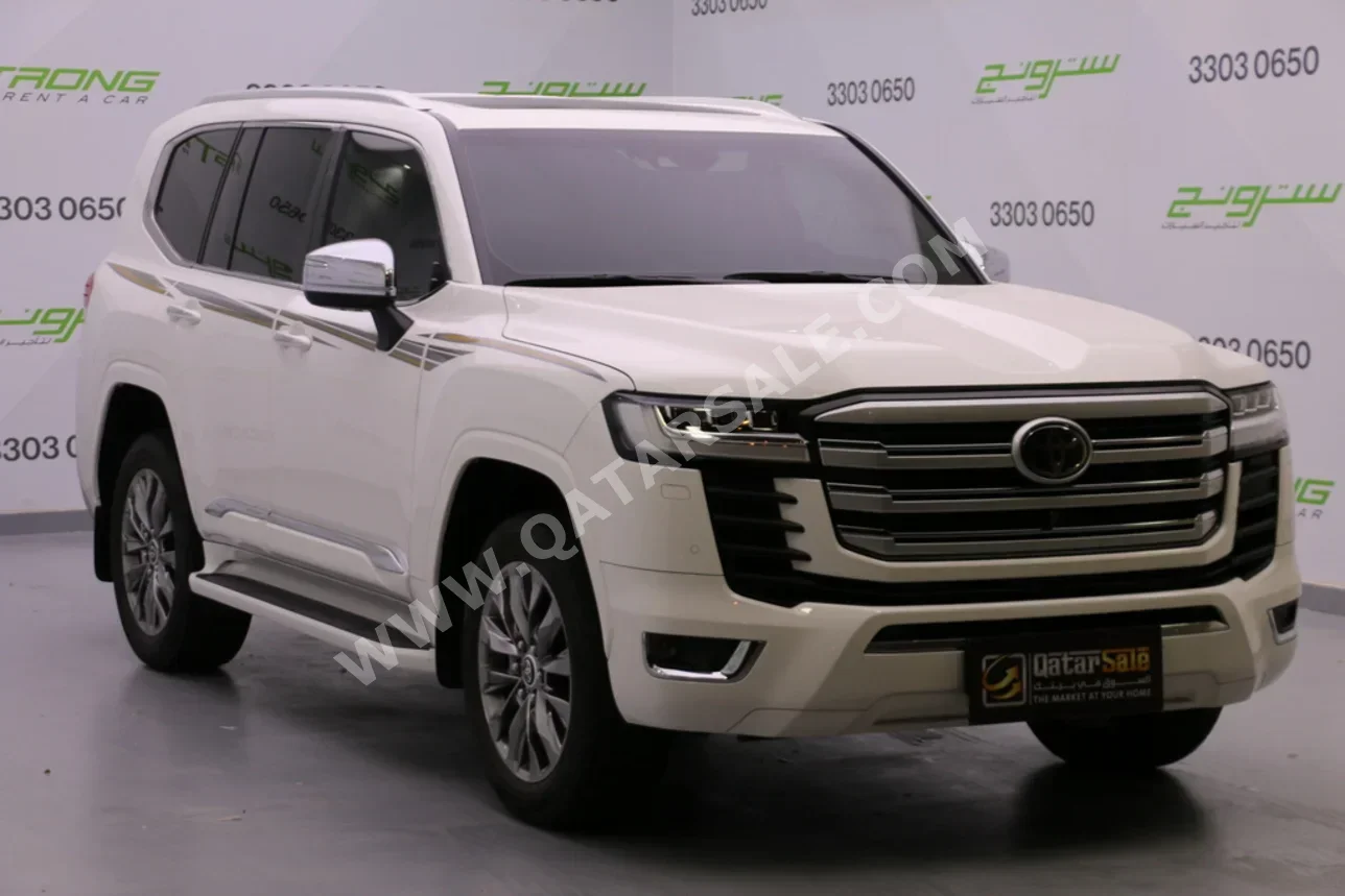 Toyota  Land Cruiser  VXR Twin Turbo  2024  Automatic  68,000 Km  6 Cylinder  Four Wheel Drive (4WD)  SUV  White  With Warranty