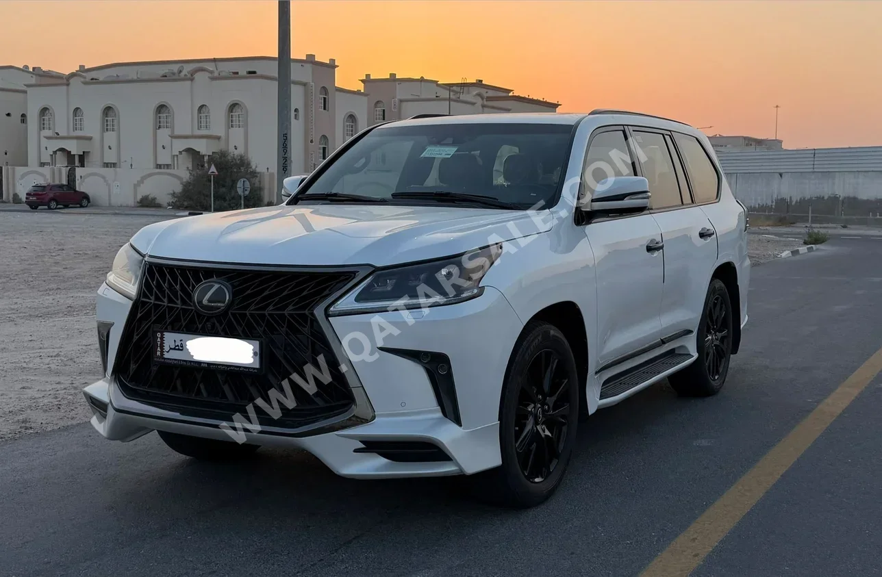 لكزس  ال اكس  570 اس بلاك ايديشن  2020  اوتوماتيك  75,000 كم  8 سلندر  دفع رباعي  اس يو في  أبيض