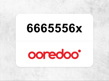 جوال اوريدو  ‏6665556x