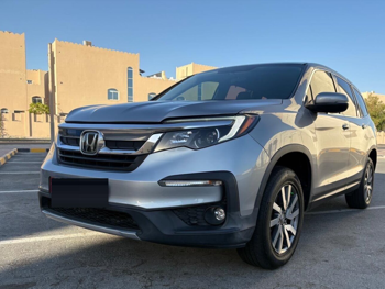 Honda  Pilot  EX  2021  Tiptronic  78,000 Km  6 Cylinder  All Wheel Drive (AWD)  SUV  Blue and Gray  With Warranty