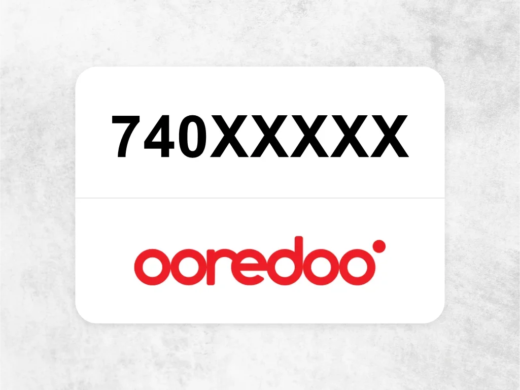 Ooredoo Mobile Phone  740XXXXX