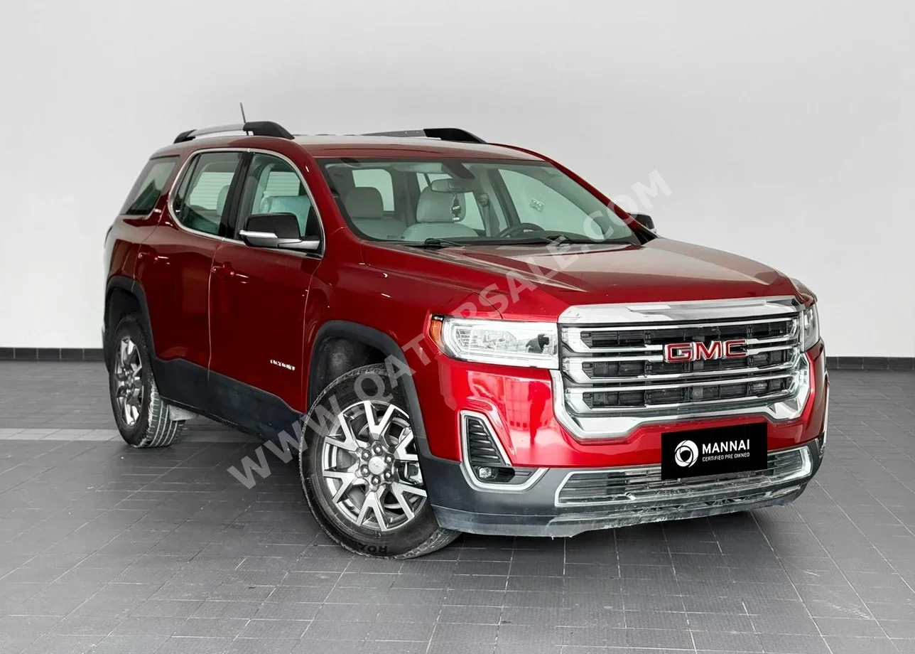 GMC  Acadia  SLE  2023  Automatic  63,616 Km  6 Cylinder  Front Wheel Drive (FWD)  SUV  Red
