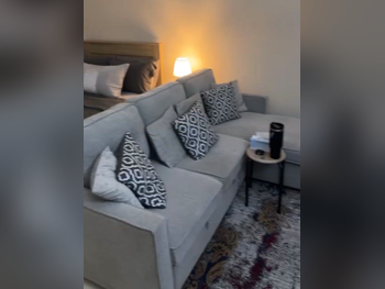 Sofas, Couches & Chairs L shape  - Fabric  - Gray  - Sofa Bed