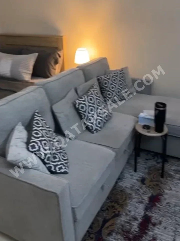 Sofas, Couches & Chairs L shape  - Fabric  - Gray  - Sofa Bed