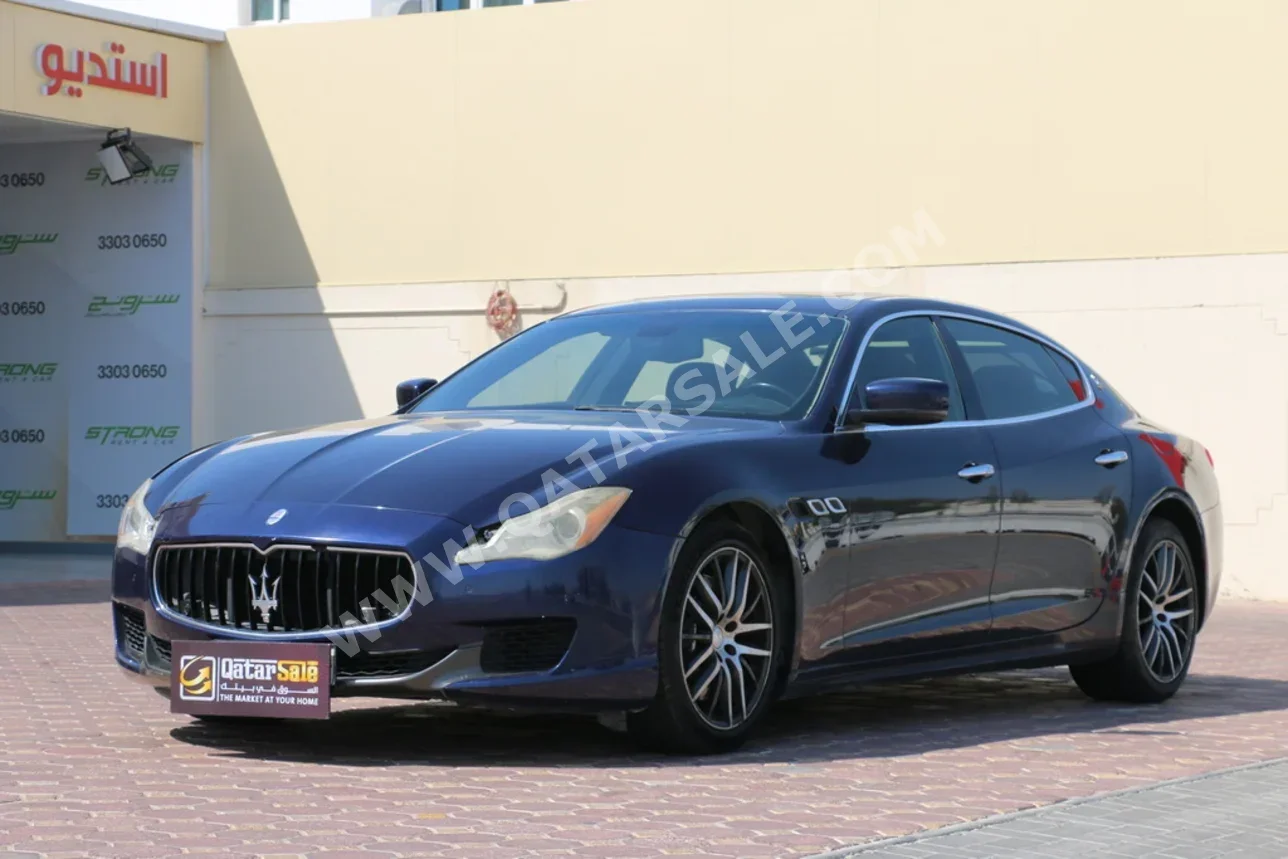 Maserati  Quattroporte  2015  Automatic  179,000 Km  6 Cylinder  Rear Wheel Drive (RWD)  Sedan  Blue
