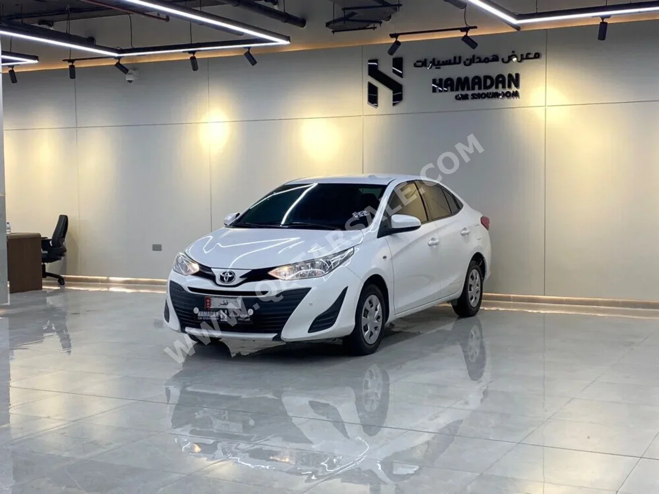 Toyota  Yaris  2019  Automatic  184,000 Km  4 Cylinder  Front Wheel Drive (FWD)  Sedan  White