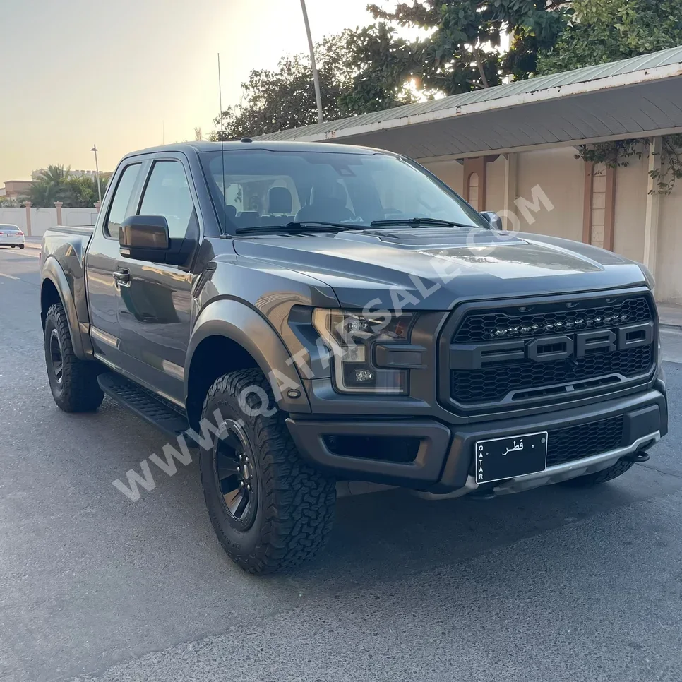 فورد رابتر 2018 اوتوماتيك 171,000 كم 6 سلندر دفع رباعي بيكب رمادي