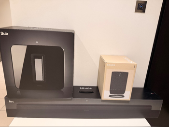 Speakers & Soundbars 2+1  Black  onos Arc, Sonos Sub Woofer, Sonos Move  China