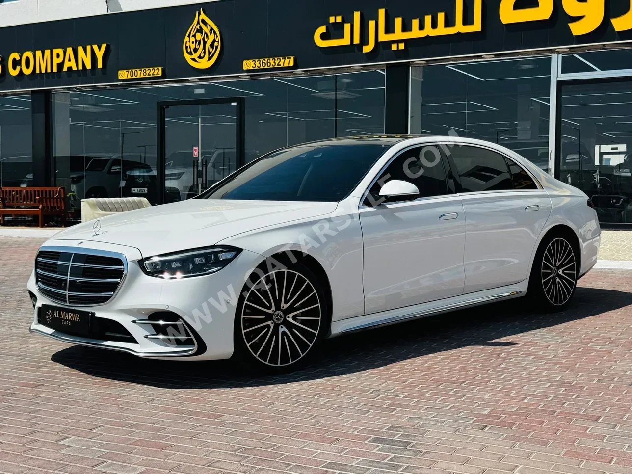 Mercedes-Benz S-Class 450 2024 Automatic 10,000 Km 6 Cylinder Rear Wheel Drive (RWD) Sedan White
