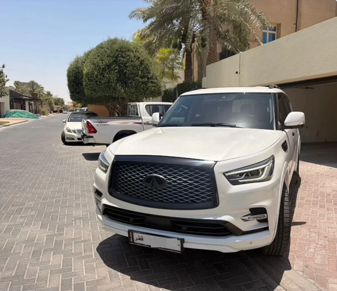 Infiniti QX 80 2021 Automatic 59,000 Km 8 Cylinder Four Wheel Drive (4WD) SUV White With Warranty