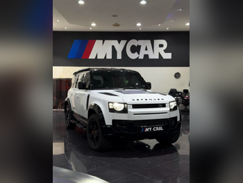 Land Rover  Defender  110  2023  Automatic  79,000 Km  6 Cylinder  Four Wheel Drive (4WD)  SUV  White  With Warranty