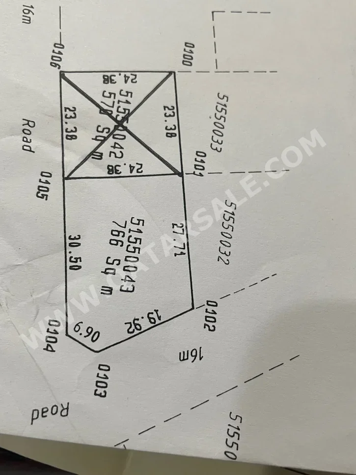 اراضي للايجار في الريان - ازغوى -المساحة 600 متر مربع