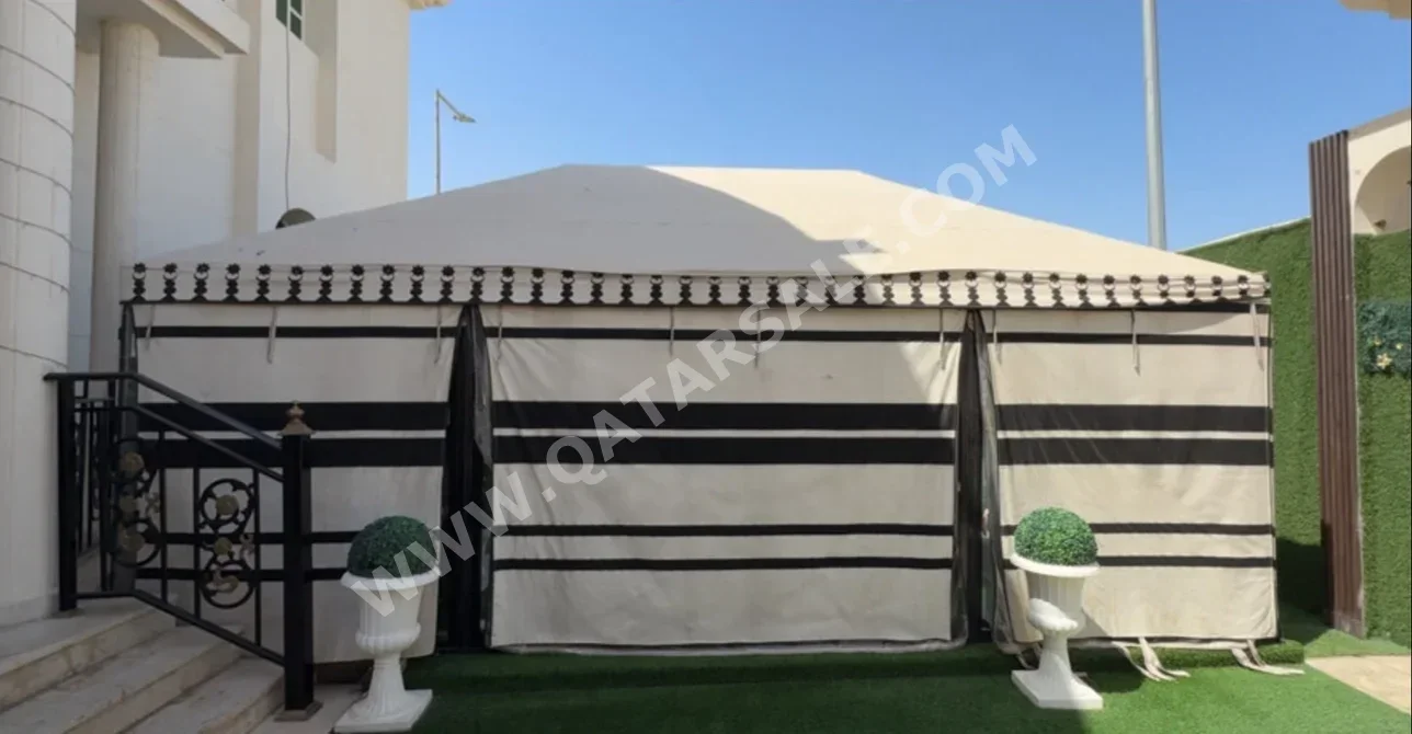 Camping Tent 7 Person Beige
