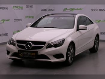 Mercedes-Benz E-Class 200 2014 Automatic 37,000 Km 4 Cylinder Rear Wheel Drive (RWD) Coupe / Sport White