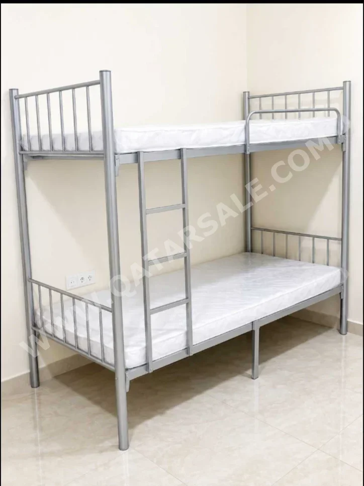 Beds - Lifestyle - Double bunk - Gray - Mattress Included