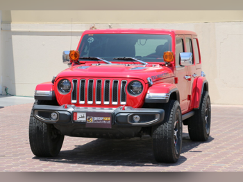 Jeep Wrangler Rubicon 2021 Automatic 80,000 Km 6 Cylinder Four Wheel Drive (4WD) SUV Red