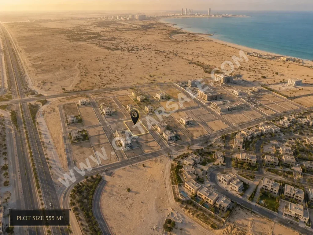 Lands For Sale in Lusail - North Residential Villa -Area Size 555 Square Meter
