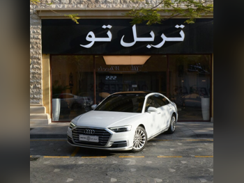 Audi A8 L 2019 Automatic 78,180 Km 6 Cylinder All Wheel Drive (AWD) Sedan White