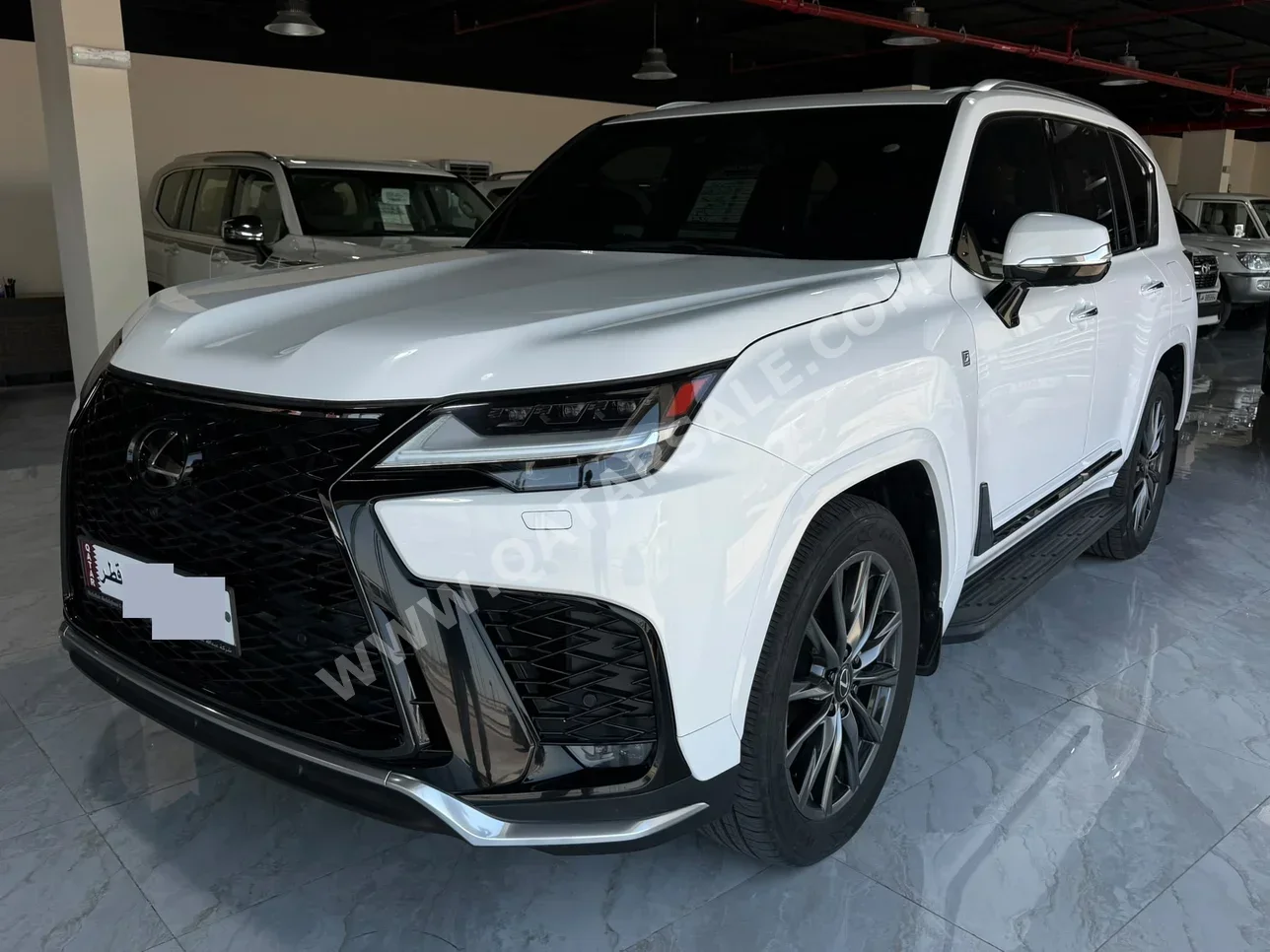 Lexus  LX  600 F Sport  2023  Automatic  39,000 Km  6 Cylinder  Four Wheel Drive (4WD)  SUV  White  With Warranty