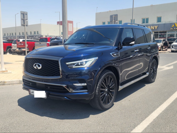 Infiniti  QX  80  2023  Automatic  57,000 Km  8 Cylinder  Four Wheel Drive (4WD)  SUV  Dark Blue  With Warranty