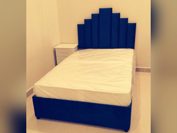 Beds - Single  - Green  - Mattress Included  - With Bedside Table